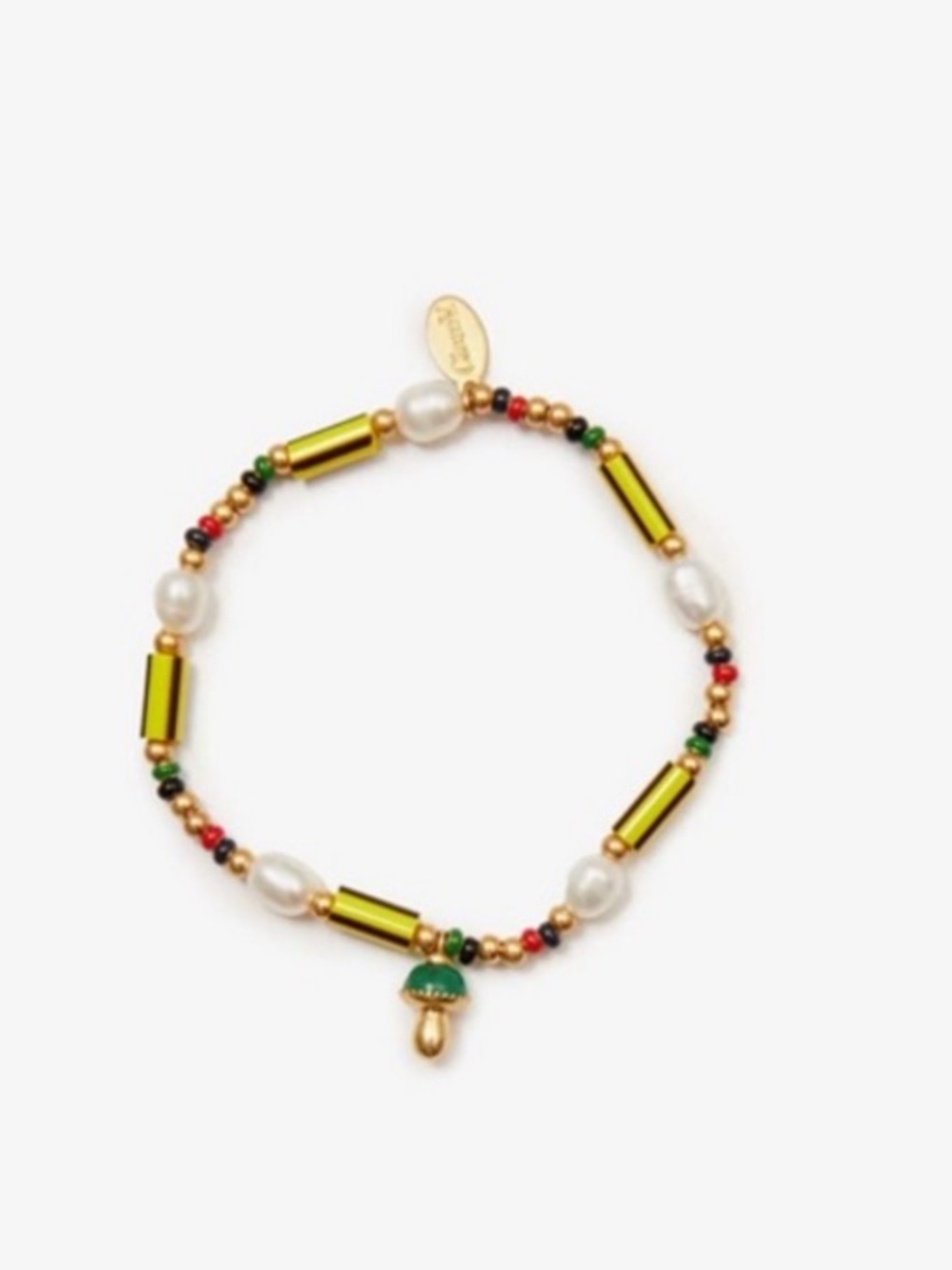 Clare V Beaded Charm Bracelet NWT - Picture 2 of 3